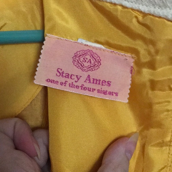 Vintage 1960s Yellow Wool A-Line Dress - Picture 7 of 11